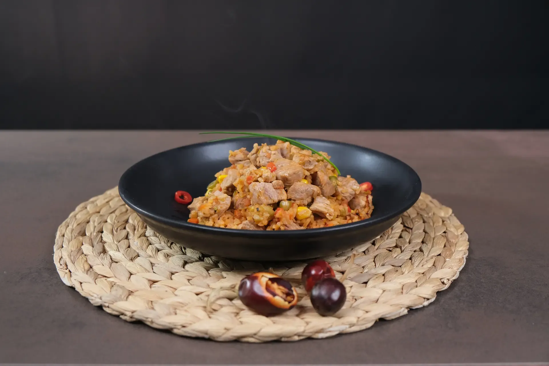 Arroz Atollado con Solomito de Cerdo